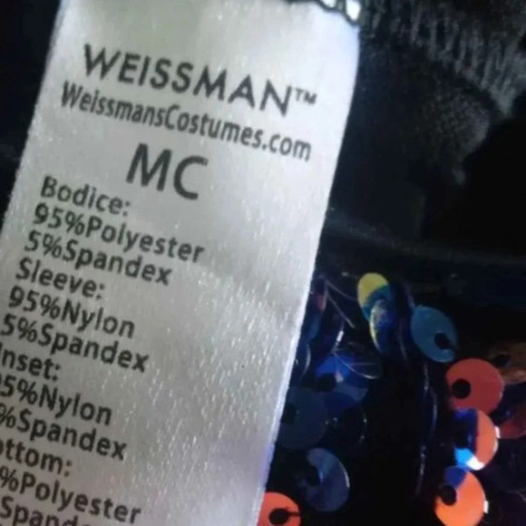 Weissman velvet and sequins dance costume for child size MC - Picture 7 of 7